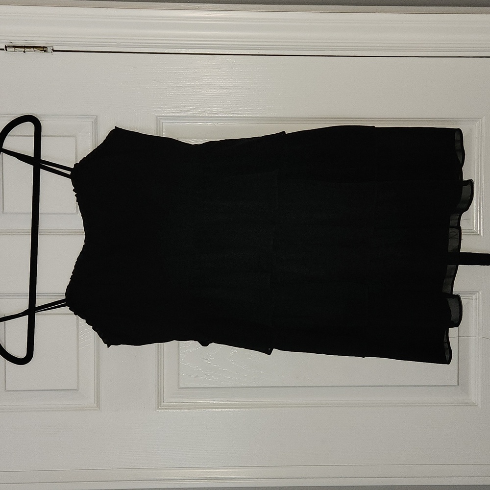 🌸3/$30!American eagle corset top black tiered mini dress - size 12